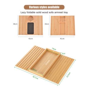 Foldable Wood Sofa Tray Table Lazy Fruit Clip Sofa Tray Clip Single Layer Home Goods