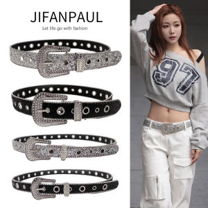 Y2K Punk Embellished Belt