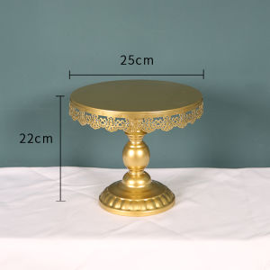 Golden Wedding Cake Stand European Style Iron Art Lace Decorative Dessert Table Ornament Wedding Prop Pastries Rack