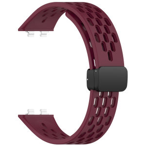 Dây Đeo Silicon Thể Thao Thoáng Khí Cho Huawei Band 11/11 Pro Có Khóa Từ Tính Dây Đeo Đồng Hồ Có Thể Điều Chỉnh Tương Thích NFC