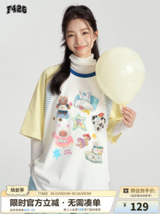 Loose Fit Summer Short Sleeve T-Shirt Couples Graffiti Stripe Patchwork Cotton Youth Casual round Neck Top F426 Store Trendy