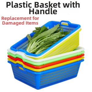 Large Thickened Plastic Rectangular Basket