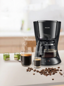 Philips | เครื่องชงกาแฟฟิลิปส์แบบอเมริกันดริป เครื่องชงชาและชานมอัตโนมัติสำหรับใช้ในบ้าน เครื่องใช้ในครัวที่มีความจุ 06 ลิตร