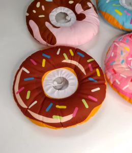 Cat Recovery Collar Dog E-Collar After Surgery Adjustable Bite Anti Cone Cute Donuts Printed Cones