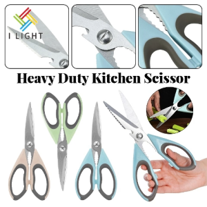 (Fast Delivery)Heavy Duty Kitchen Scissors 9 Inch Blue/Green/Pink Multi Function Shears for Kitchen Cutting Tasks