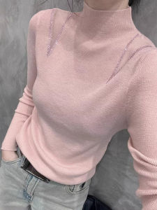 Autumn Elegant Turtleneck Fitting Long Sleeve Knit Top
