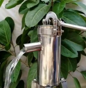 Lift 10M Stainless Steel Manual Water Pump Durable Domestic Oil Pump Well Hand Shake Suction Pump