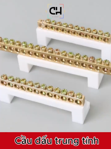 Cầu đấu tiếp địa nhiều mắt 5 mắt ~ 12 mắt Cầu đấu trung tính cầu mát độ bền cao chịu tải tốt