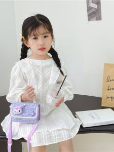 Melody Winter New Arrival Cute Princess Bag Kids Pearl Hand Shoulder Messenger Bag Little Girl Cinnamon Dog Bag