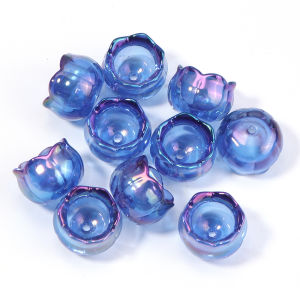 10/30pcs Acrylic Beads Lily Of Valley Flower Beads UV Transparent Bead Cap For Jewelry Making DIY Earrings Keychain Wind Chime