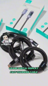 USAMS US-SJ678 Sufeng Series 0.25m Type-C to Type-C 60W Fasting Charging Cable Phone Data Cord Tarnish