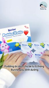 Pudding ăn dặm cho bé từ 6 tháng Burine giàu dinh dưỡng