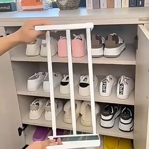 Borong365 Expandable Underhanging Basket Holder Rak Kasut Multifunction Storage Shelf Kitchen Cabinet Shoes Organizer 鞋架