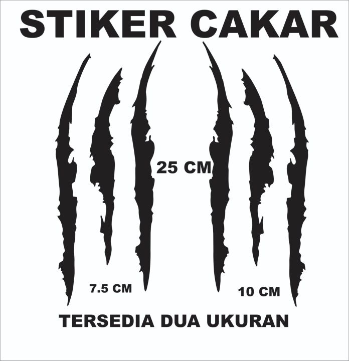 Stiker Cutting Cakaran Monster Variasi Motor/Mobil/Truk | Lazada Indonesia