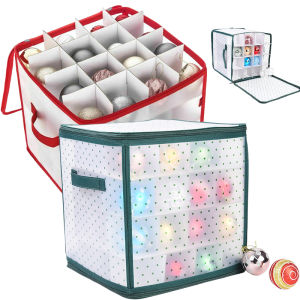 64-Grid Baubles Storage Box Christmas Balls Storage Xmas Tree Decorations Organizer Bauble Storage Divider Toys Storage Box