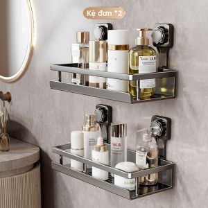 Kệ Tủ Lưu Trữ Phòng Tắm Chất Lượng Cao Treo Tường Không Khoan Lỗ