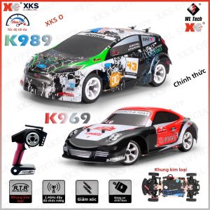 Xe Điều Khiển Từ Xa WLtoys XKS K969 K989 Tỷ Lệ 1/28 4x4 Tốc Độ Cao 30km/h Đồ Chơi Đua Địa Hình Drift Dành Cho Bé Trai