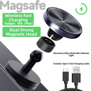 iokex | Wireless Charging Magnetic Stand 15w Fast Charging 17mm Adjustable Head