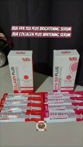 Authentic BUA Collagen Plus Whitening Serum HYA 15x Plus Brightening Serum 10ml Niacinamide Thailand Moisturizing Hydrates Firming Alpha ARbutin Glutathione Vitamin B3 for all skin types