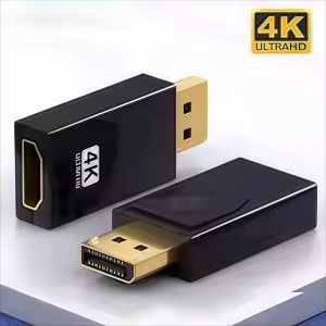 other | DisplayPort to HDMI Adapter 4K DP to HDMI-Compatible Converter for PC & Laptop – Supports Ultra HD Video/Audio