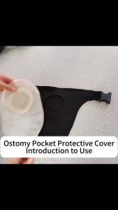 Ostomy Bag Cover Waist Fixed Hanging Colostomy Bag Supply Washable Reusable Universal Ostomy Pouch Covers Abdominal Stoma Care Accessories