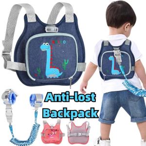 Toddler Harness Leash+Anti Lost Wrist Link Child Leash Baby Walking Wristband Baby Safety Belt Anti-lost Backpack With 2m Sturdy Cord