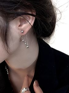 Sweet Cool Tassel Hoops Earrings Womens Design Sensation Ear Jewelry Cold Tone Fresh out Alloy/Gold Plated Fashion Accessories