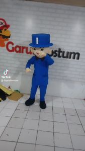 kostum maskot badut ipin topi sulap setelan costume lucu dewasa