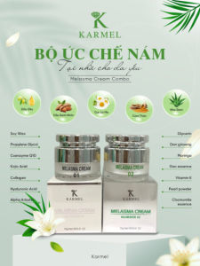 Kem Nám Mảng Loại bỏ nám mảng tàn nhang đồi mồi chống lão hoá giúp da căng bóng trắng sáng đều mầu trẻ hoá Đẩy tan các loại nám lâu năm phù hợp với da dầu da khô hỗn hợp - Melasma Cream 1 và 2 Karmel(Kamel) - Lazada