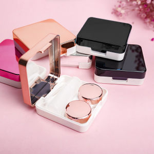 5 in 1 Contact Lens Cases Kit Portable Tool Kit Travel Contact Container Lens Box with Mirror for Travel Daily Outdoor