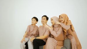 NBRS Hyra Gamis Sarimbit Set Keluarga Koko Dewasa Anak Setelan Dress Olive Rayya Series