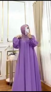 Gamis Wanita Terbaru Kekinian Princess Dres BP Ceruty Babydoll Full Puring Mix Brukat Dress Kondangan Simple Elegan Ootd Remaja Kekinian Baju Seragaman Bridesmaid