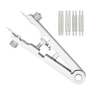 GEEKTHINK | 6825 Watch Pliers Watch Spring Bar Plier Tool Kit Tweezer Removal Strap With Screw Adjustment Length Size Replacement Repair