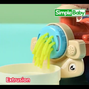 Color Clay Train Burger Machine DIY Clay Plasticine Play House Toy Model Set Handmade Educational Childrens Toys Girls Kindergarten Toys