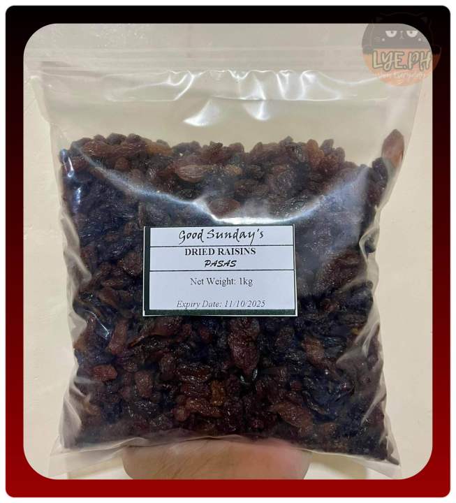 Good Sunday's Sweet Dried Raisins | Pasas | 1kg | 250g | Lazada PH