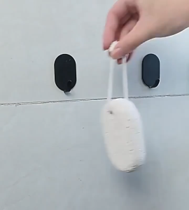 5pcs Wall-Mounted Adhesive Hooks Can Be Used For Cabinet Refrigerator Towel Bath Ball Brush Hooks