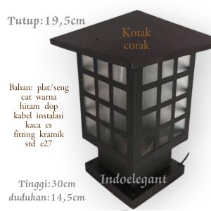 Rumah lampu minimalis lampu hias lampu pilar lampu pagar keriling dekorasi taman