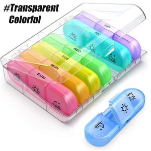 Weekly Medicine Storage Organizer Pill Box Holder Container Pill Case Medicine Tablet Portable Dispenser Organizer