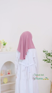 Jilbab Instan Husna Kids Non Pad Bergo Sakinah Anak Size 4-8 tahun Jersey Premium