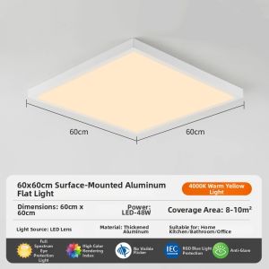 EUROB | Gypsum Ceiling Mounted LED Panel Light 600mm*600mm