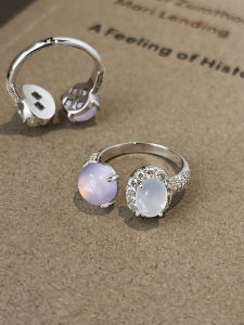 แหวนเปิดปรับได้ แหวนเพชรไขว้สไตล์ยูนิเซ็กซ์ แหวนนิ้วชี้สำหรับผู้หญิง แหวนเพชรธรรมชาติ แหวนแฟชั่นสุดเก๋