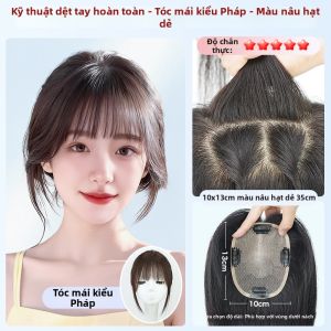 MEIHE | Mái Tóc Giả Làm Đầy Dành Cho Phụ Nữ Tóc Thật Tóc Trắng