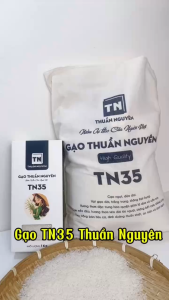 1 Hộp Gạo Thuần Nguyên TN35 1Kg - Cơm dẻo - Thơm lá dứa - Hậu Ngọt - Chọn lọc từ vùng trồng Đồng Tháp
