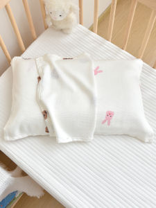 Summer Bamboo Fiber Ice Silk Pillow Case One-Pair Package Newborn Baby Child Thin Pillow Cover Towel Adult Baby Pillow Headscarf