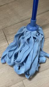 Lap pel gagang kayu microfiber cleantex daya serap 2x Mop sumbu bulat