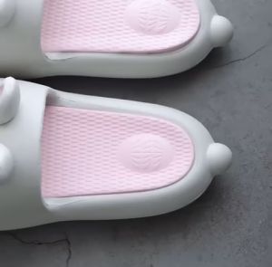 Dép Bánh mì Thỏ Moji 3D đế độn 4cm nữ quai ngang EVA siêu nhẹ ullzang iDÉP DL313