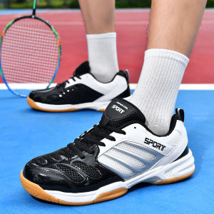 Mens Badminton Shoes Indoor Sports Shoes Anti-slip Breathable Lightweight Competition Training Shoes Table Tennis Tennis Shoes