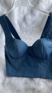 NAI DESIGN - Áo Croptop Thiết Kế Dáng Corset Có Đệm Ngực