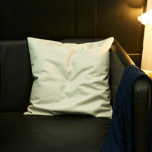 Soft Faux Leather Sequin Pillow Cover