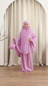 Mukena Anak Motif Daydream dengan Tas Cantik - Bahan Lembut - Usia 7-15 Tahun